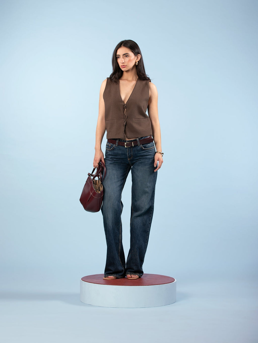 Vest with Bow Closure