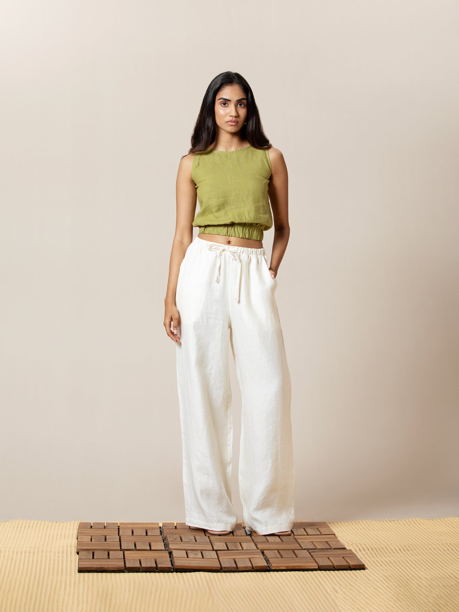 Boat neck Crop Top