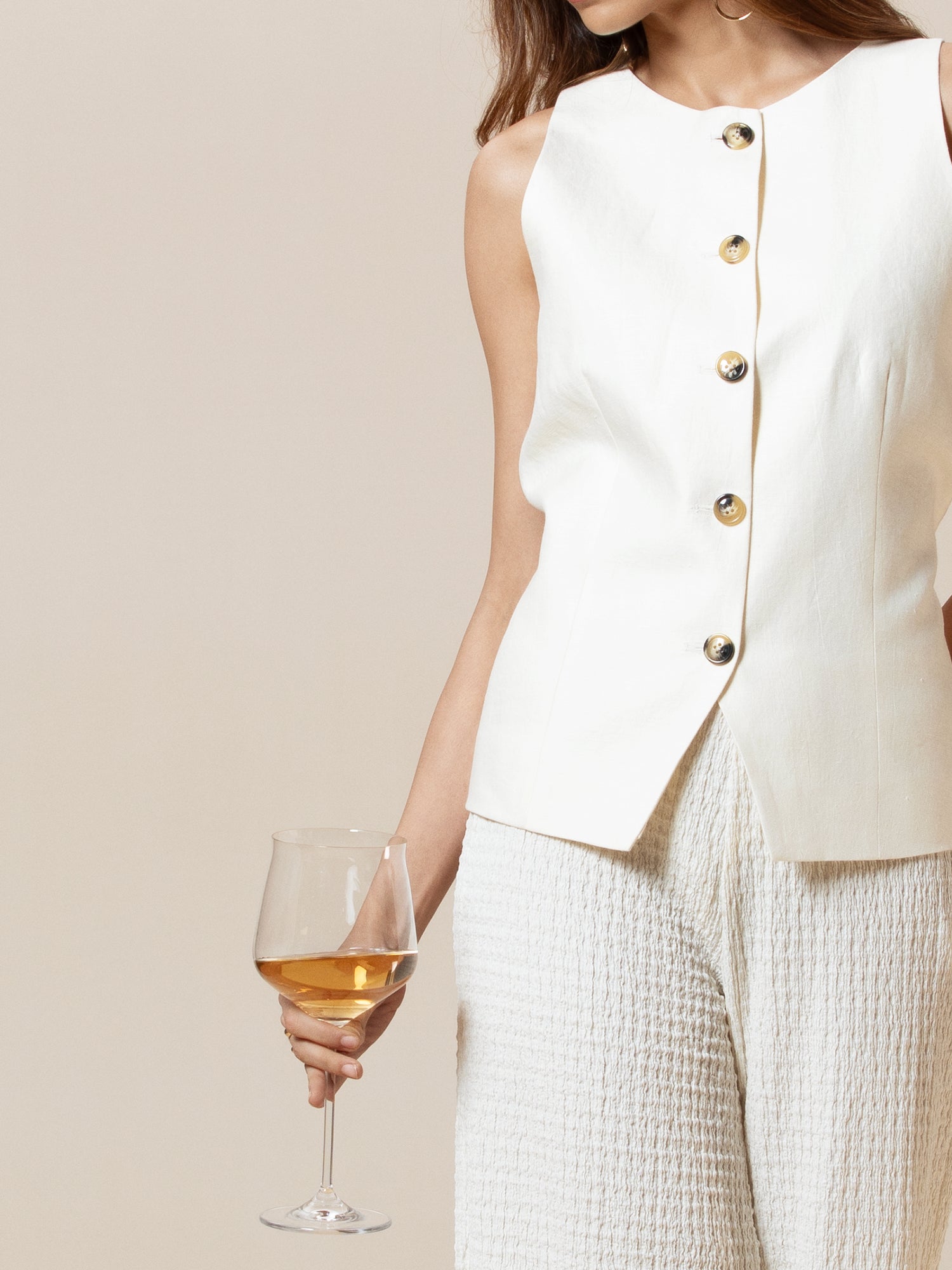 Button down vest