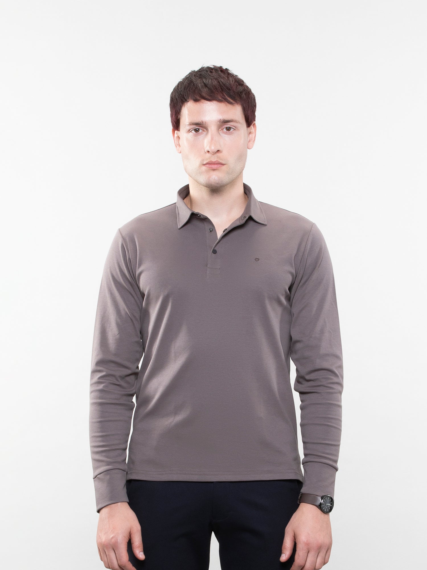 Full-sleeve lifestyle polo