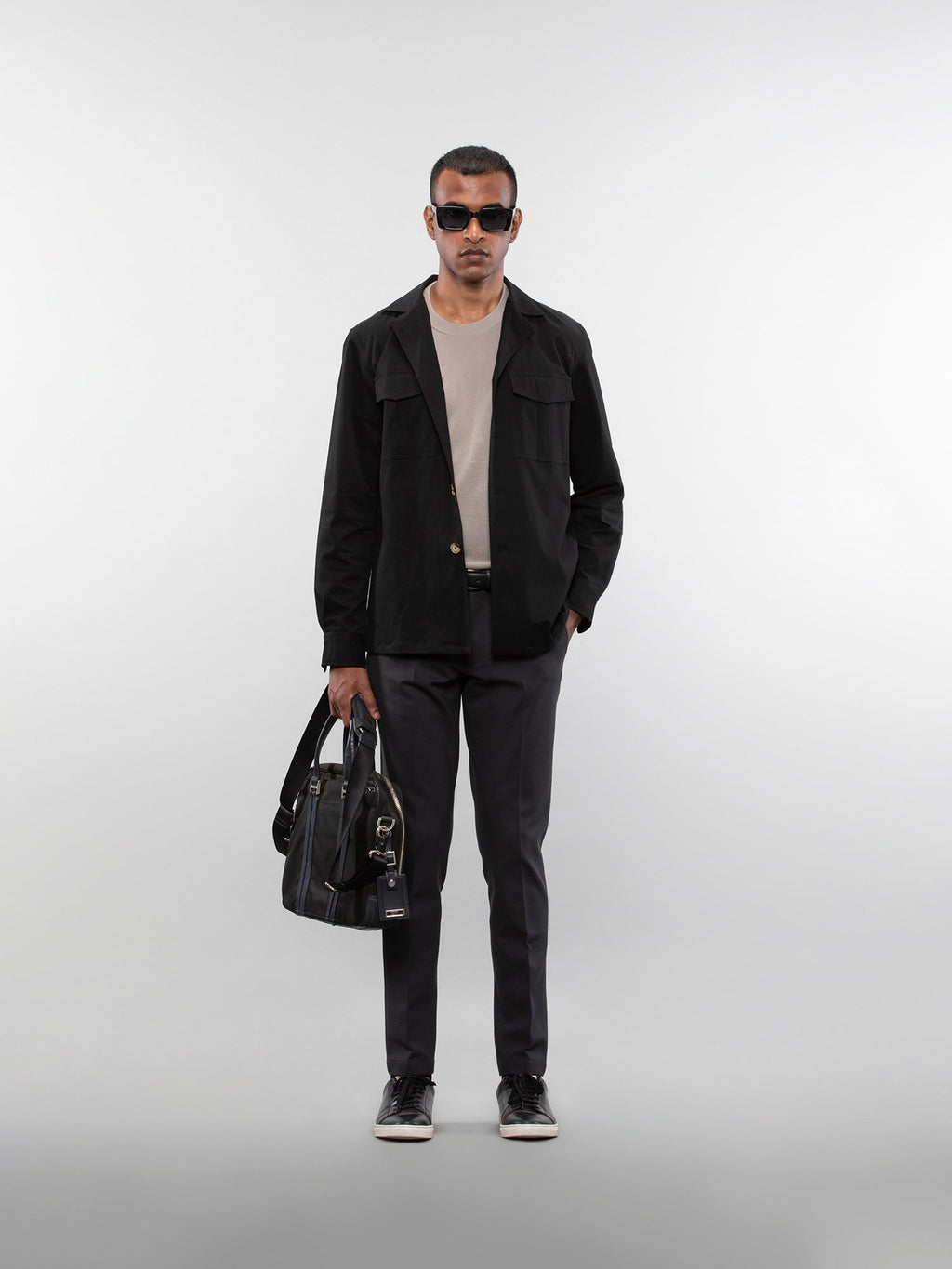 Camp collar overshirt