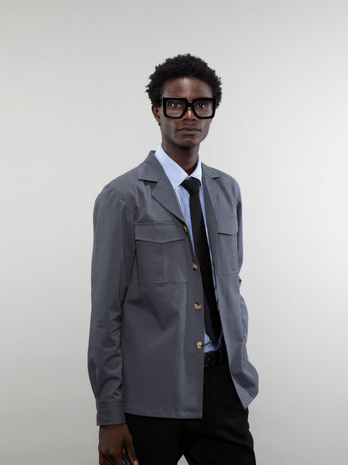 Camp collar overshirt