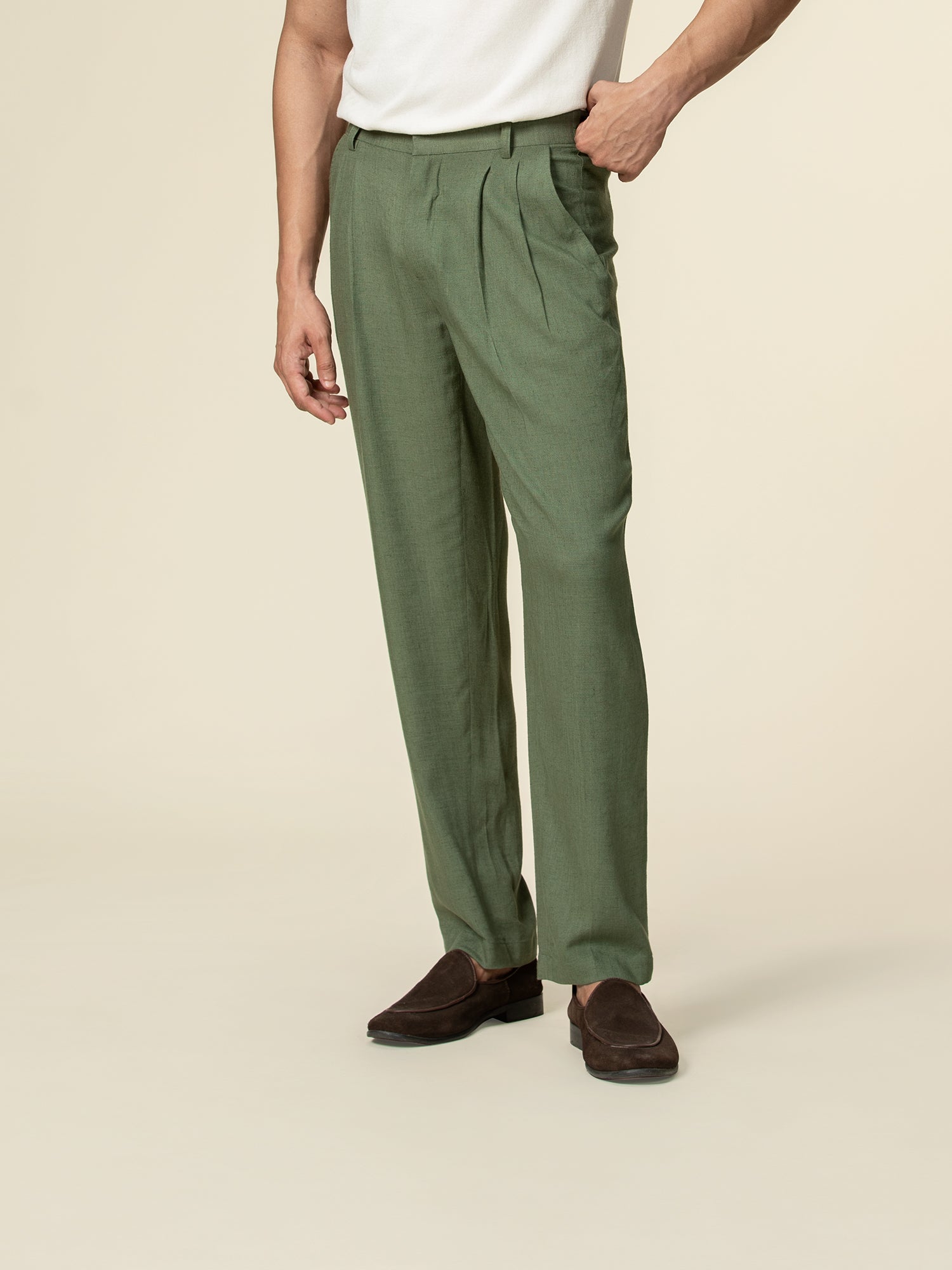 Double Pleat Trouser