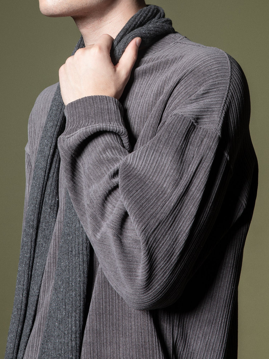 Woven texture sweatshirt