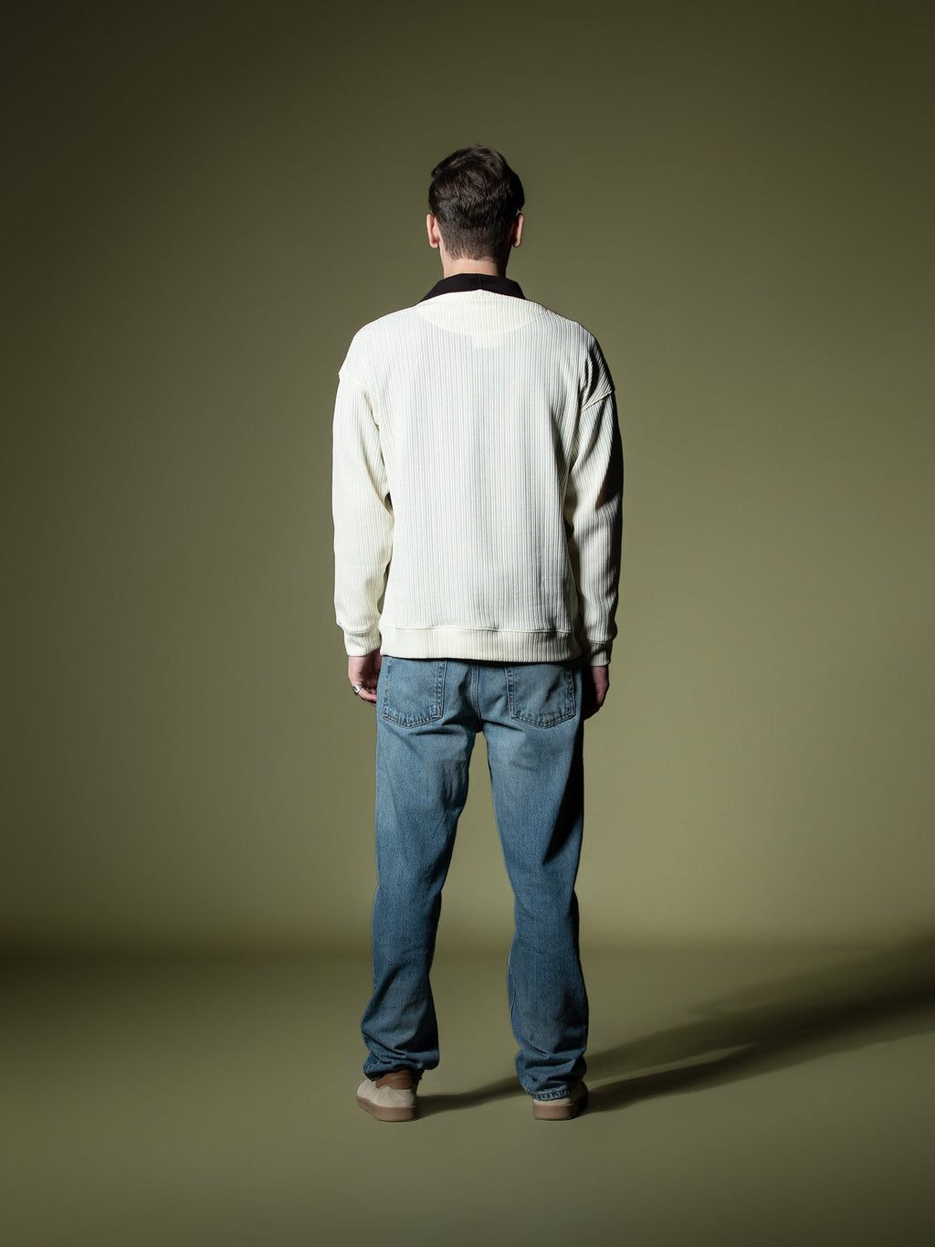 Woven texture sweatshirt
