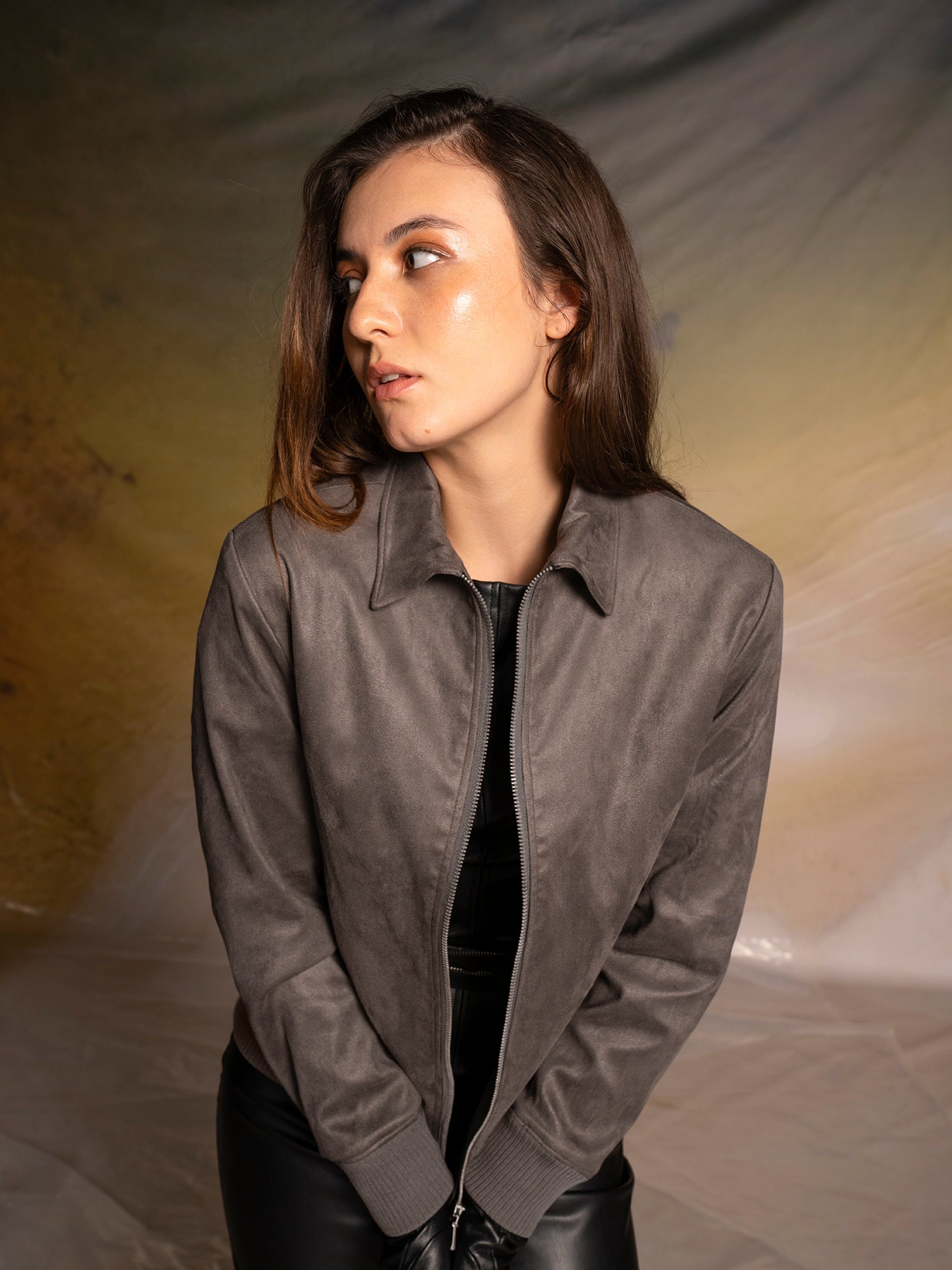 Suede Bomber