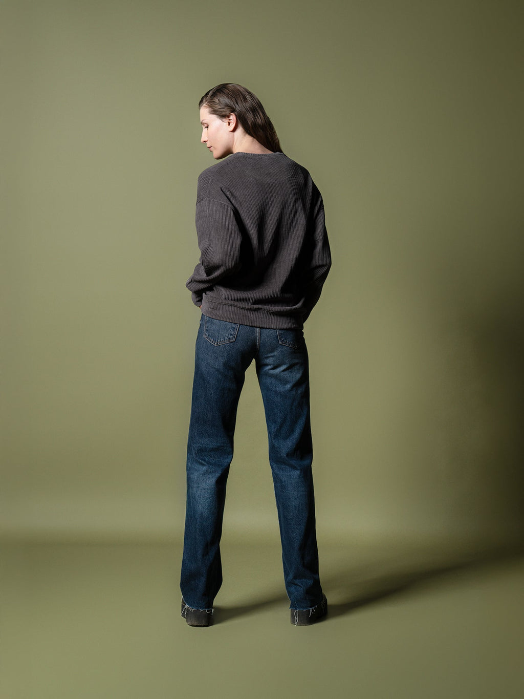 Woven texture sweatshirt