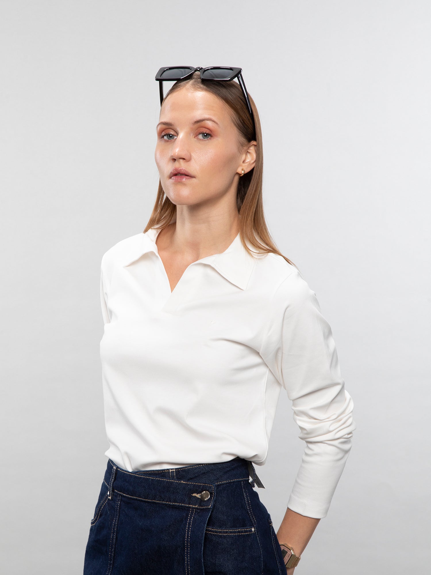 Full-sleeve lifestyle polo