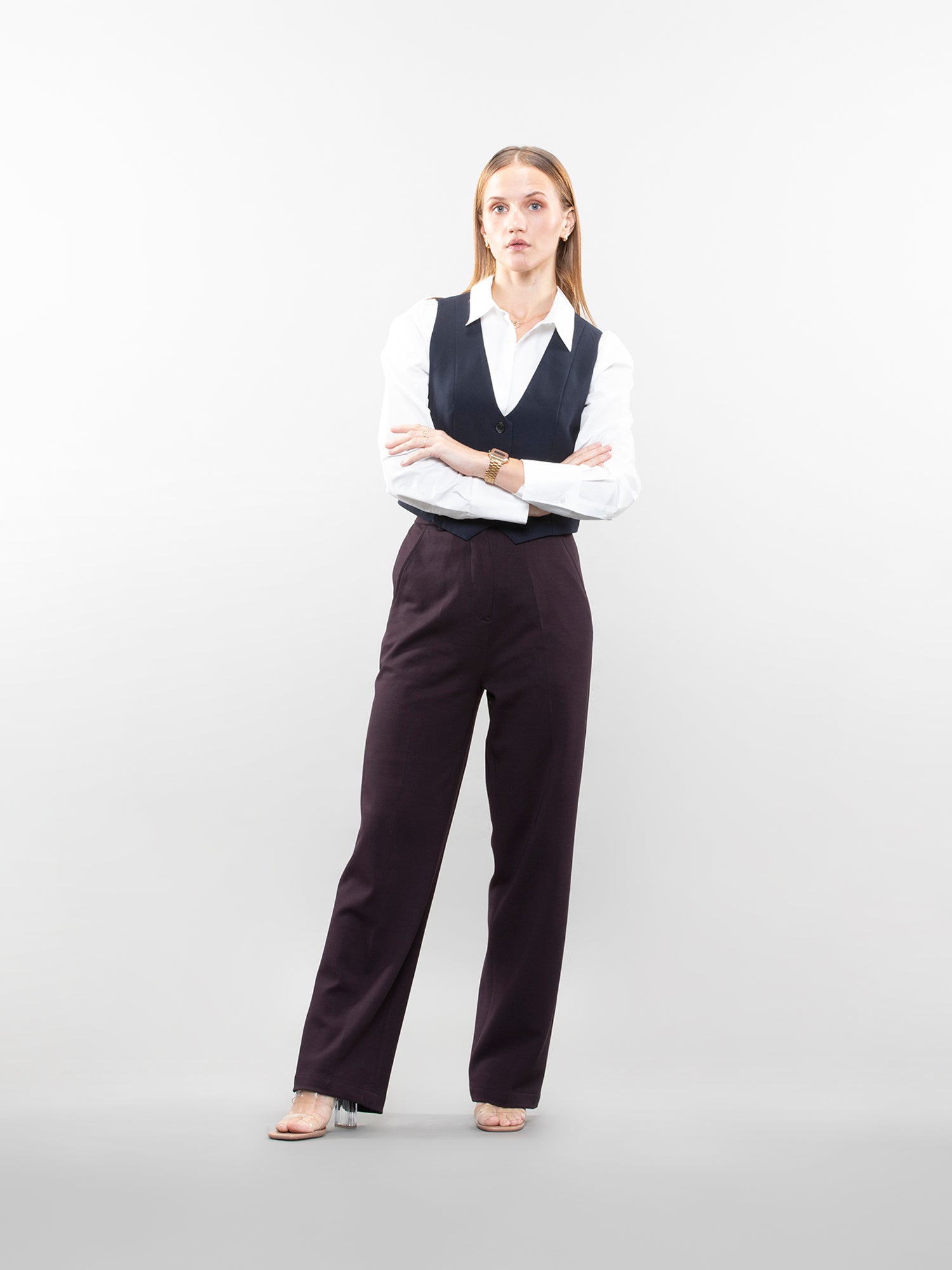 Straight-leg trouser
