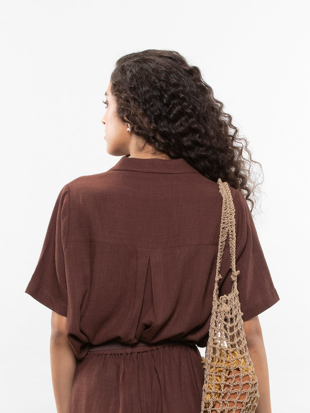 Short-sleeve relaxed shirt