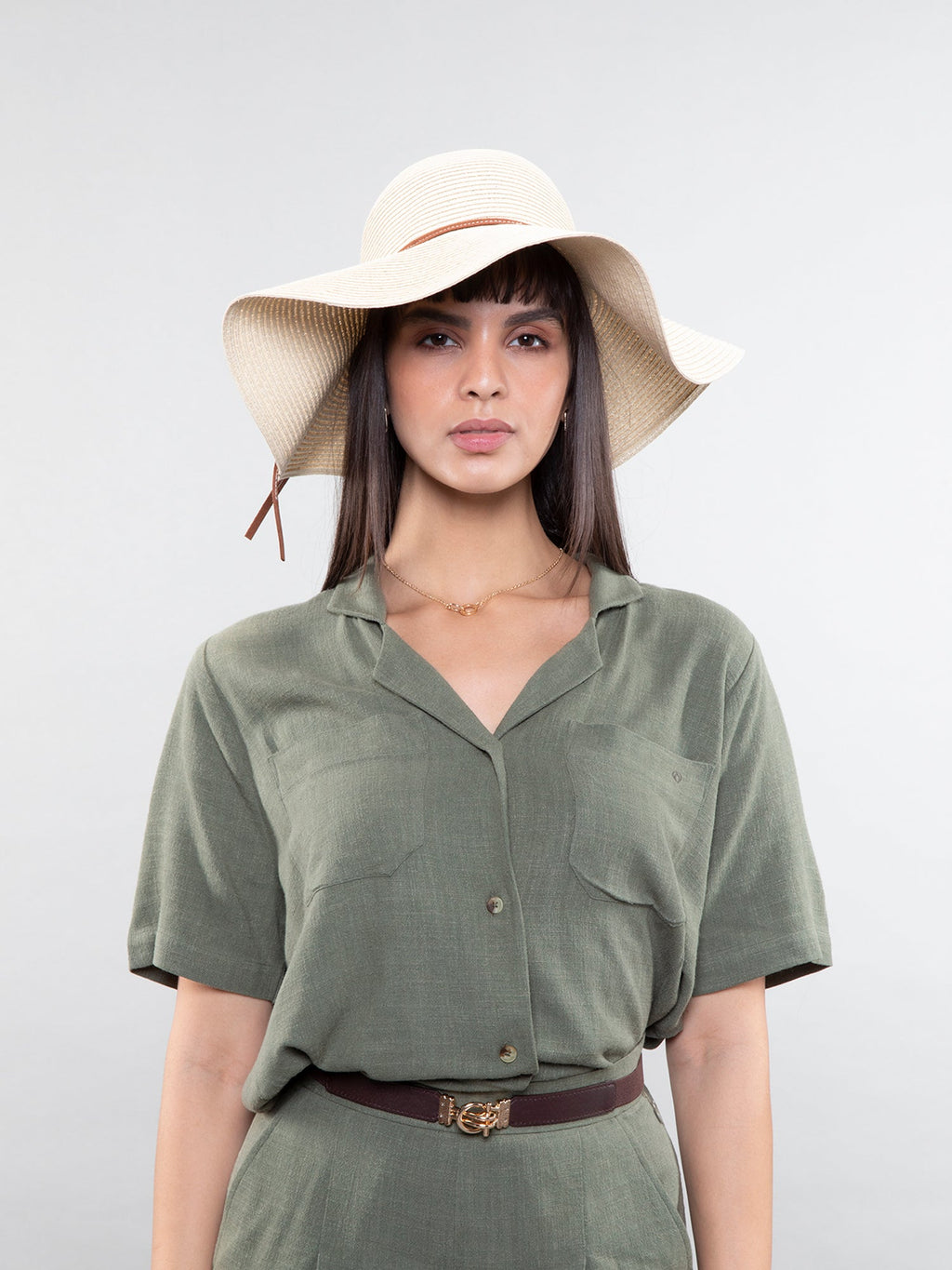 Short-sleeve relaxed shirt