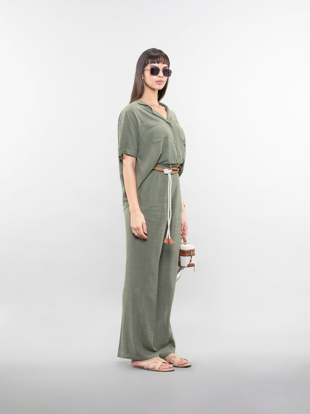 Short-sleeve relaxed shirt